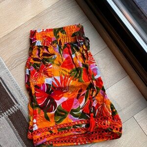 C&C California Orange and Green Tropical Shorts